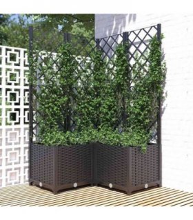 vidaXL Garden Planter | Black | Polypropylene | Large | Planters — V0671950607