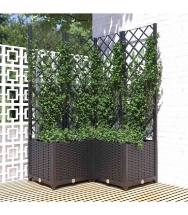 vidaXL Garden Planter | Black | Polypropylene | Large | Planters — V0671950607