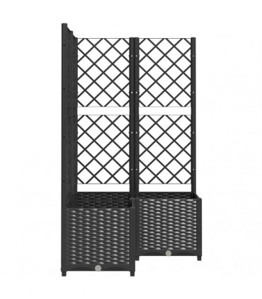 vidaXL Garden Planter | Black | Polypropylene | Large | Planters — V0671950607