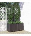vidaXL Garden Planter | Black | Polypropylene | 80 x 40 x 136 cm | Durable