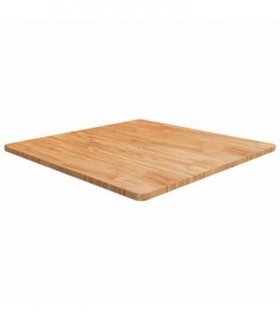vidaXL Square Table Top Light Brown 90x90x2.5cm Treated Solid Wood Oak — Size: 90 x 90 x 2.5 cm