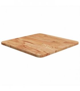 vidaXL Table Top | Light brown | Solid oak wood | 40x40cm | Durable — Size: 40 x 40 x 1.5 cm