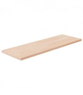vidaXL Shelf Board | Medium brown | Solid oak wood (untreated) | 60x20x1.5 cm — Size: 60 x 20 x 1.5 cm