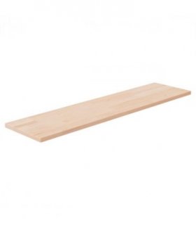 vidaXL Shelf Board 80x20x1.5 cm Untreated Solid Wood Oak — Size: 80 x 20 x 1.5 cm