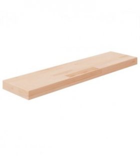 vidaXL Shelf Board 80x20x4 cm Untreated Solid Wood Oak — Size: 80 x 20 x 4 cm