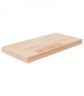 vidaXL Shelf Board 40x20x2.5 cm Untreated Solid Wood Oak — Size: 40 x 20 x 2.5 cm