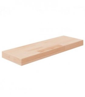 vidaXL Shelf Board 60x20x4 cm Untreated Solid Wood Oak — Size: 60 x 20 x 4 cm