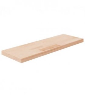 vidaXL Shelf Board 60x20x2.5 cm Untreated Solid Wood Oak — Size: 60 x 20 x 2.5 cm