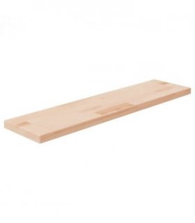 vidaXL Shelf Board 80x20x2.5 cm Untreated Solid Wood Oak — Size: 80 x 20 x 2.5 cm
