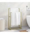 vidaXL Freestanding Towel Rack Gold 48x24x78.5 cm Iron — Size: 48 x 24 x 78.5 cm