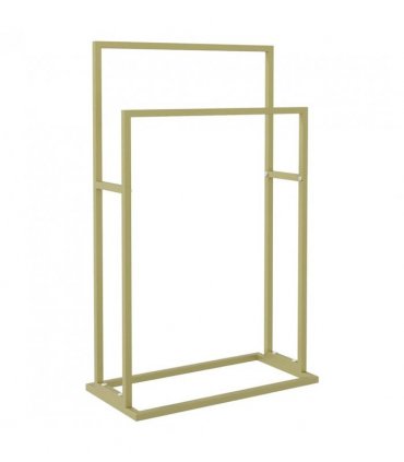vidaXL Freestanding Towel Rack Gold 48x24x78.5 cm Iron — Size: 48 x 24 x 78.5 cm