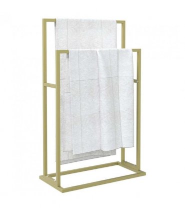 vidaXL Freestanding Towel Rack Gold 48x24x78.5 cm Iron — Size: 48 x 24 x 78.5 cm