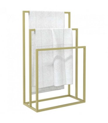 vidaXL Freestanding Towel Rack Gold 48x24x79 cm Iron — Size: 48 x 24 x 79 cm