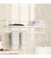 vidaXL Towel Rack White 95x25x22 cm Iron