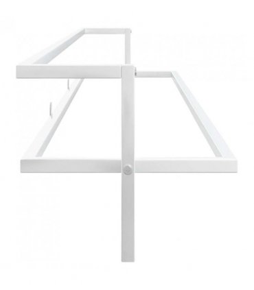 vidaXL Towel Rack White 95x25x22 cm Iron