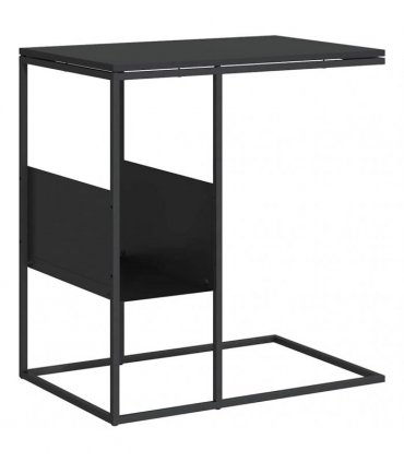 vidaXL Side Table | Black | Engineered wood, iron | Medium | Side Table — Model: without wheels