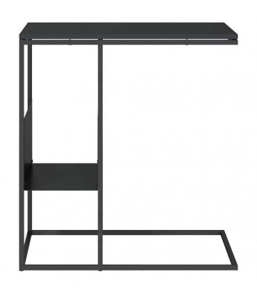 vidaXL Side Table | Black | Engineered wood, iron | Medium | Side Table — Model: without wheels