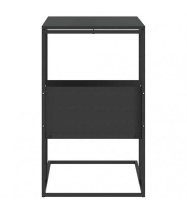 vidaXL Side Table | Black | Engineered wood, iron | Medium | Side Table — Model: without wheels