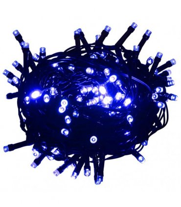 vidaXL LED String with 300 LEDs Blue 30 m PVC