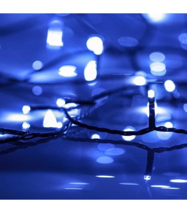 vidaXL LED String with 300 LEDs Blue 30 m PVC