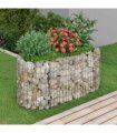 vidaXL Gabion Raised Bed Galvanised Iron 120x50x50 cm — Size: 120 x 50 x 50 cm