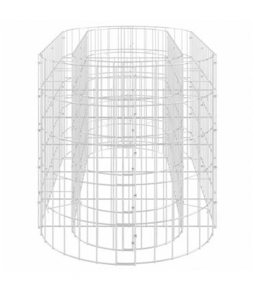 vidaXL Gabion Raised Bed Galvanised Iron 120x50x50 cm — Size: 120 x 50 x 50 cm