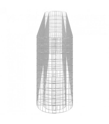 vidaXL Gabion Raised Bed Galvanised Iron 330x50x100 cm — Size: 330 x 50 x 100 cm