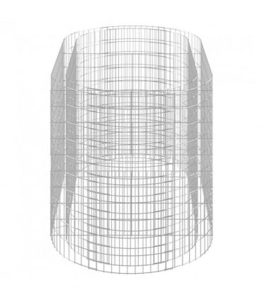 vidaXL Gabion Raised Bed Galvanised Iron 200x100x100 cm — Size: 200 x 100 x 100 cm