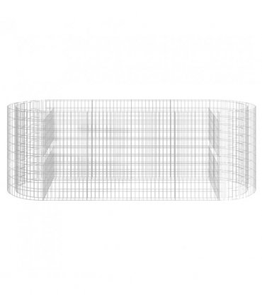 vidaXL Gabion Raised Bed Galvanised Iron 300x100x100 cm — Size: 300 x 100 x 100 cm