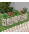 vidaXL Gabion Raised Bed Galvanised Iron 260x50x50 cm — Size: 260 x 50 x 50 cm
