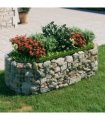vidaXL Gabion Raised Bed Galvanised Iron 200x100x50 cm — Size: 200 x 100 x 50 cm