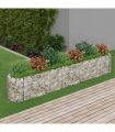 vidaXL Gabion Raised Bed Galvanised Iron 330x50x50 cm — Size: 330 x 50 x 50 cm