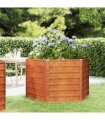 vidaXL Garden Raised Bed Rusty 129x129x77 cm Corten Steel — Size: 129 x 129 x 77 cm