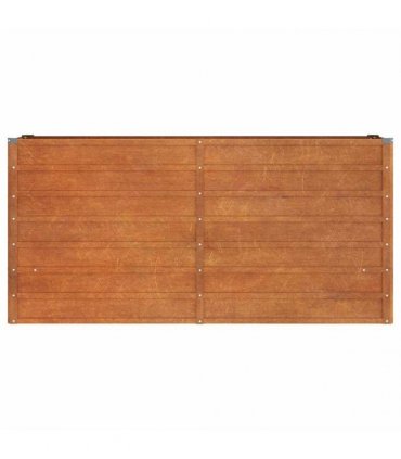 vidaXL Garden Raised Bed Rusty 160x40x77 cm Corten Steel — Size: 160 x 40 x 77 cm
