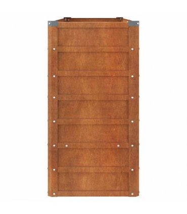 vidaXL Garden Raised Bed Rusty 160x40x77 cm Corten Steel — Size: 160 x 40 x 77 cm