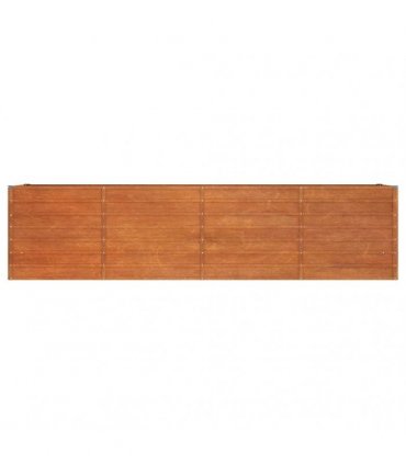 vidaXL Garden Raised Bed Rusty 320x80x77 cm Corten Steel — Size: 320 x 80 x 77 cm