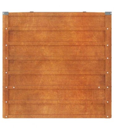 vidaXL Garden Raised Bed Rusty 400x80x77 cm Corten Steel — Size: 400 x 80 x 77 cm