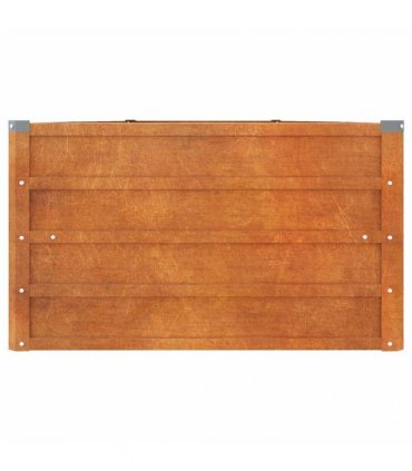 vidaXL Garden Raised Bed | Rusty | Corten steel | 400 x 80 x 45 cm large