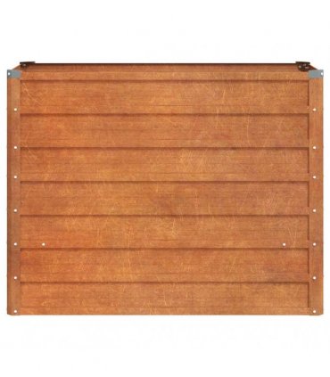 vidaXL Garden Raised Bed Rusty 100x40x77 cm Corten Steel — Size: 100 x 40 x 77 cm