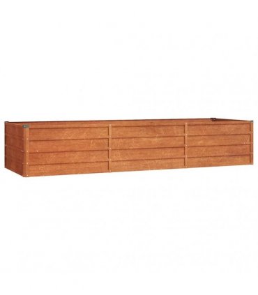 vidaXL Garden Raised Bed Rusty 240x80x45 cm Corten Steel — Size: 240 x 80 x 45 cm