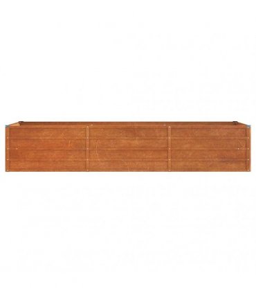 vidaXL Garden Raised Bed Rusty 240x80x45 cm Corten Steel — Size: 240 x 80 x 45 cm