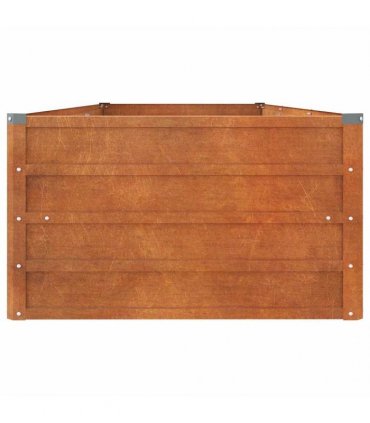 vidaXL Garden Raised Bed Rusty 240x80x45 cm Corten Steel — Size: 240 x 80 x 45 cm