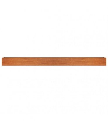 vidaXL Garden Raised Bed Rusty 600x80x45 cm Corten Steel — Size: 600 x 80 x 45 cm