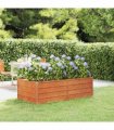 vidaXL Garden Raised Bed Rusty 160x80x45 cm Corten Steel — Size: 160 x 80 x 45 cm