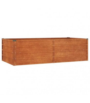 vidaXL Garden Raised Bed Rusty 160x80x45 cm Corten Steel — Size: 160 x 80 x 45 cm