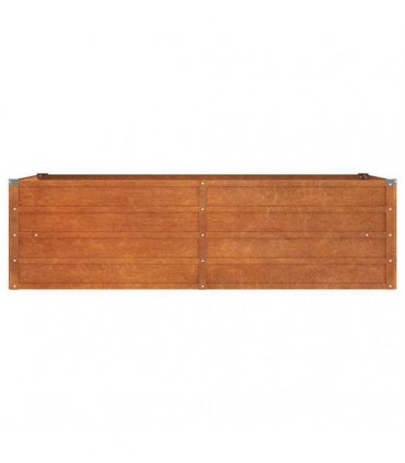 vidaXL Garden Raised Bed Rusty 160x80x45 cm Corten Steel — Size: 160 x 80 x 45 cm