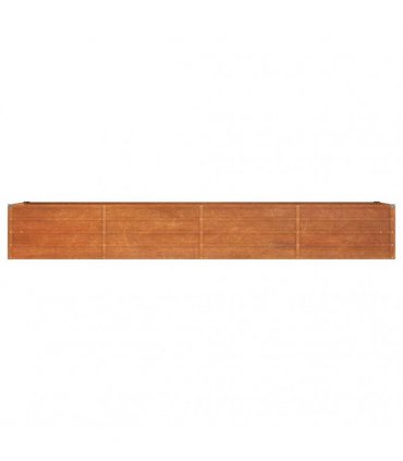 vidaXL Garden Raised Bed Rusty 320x80x45 cm Corten Steel — Size: 320 x 80 x 45 cm