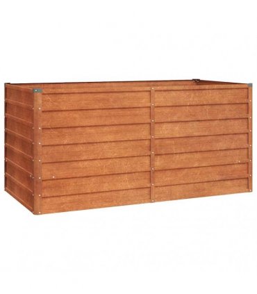vidaXL Garden Raised Bed Rusty 160x80x77 cm Corten Steel — Size: 160 x 80 x 77 cm