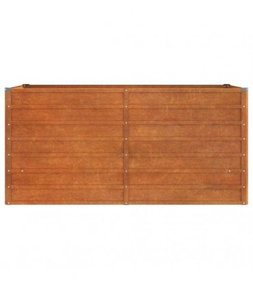 vidaXL Garden Raised Bed Rusty 160x80x77 cm Corten Steel — Size: 160 x 80 x 77 cm