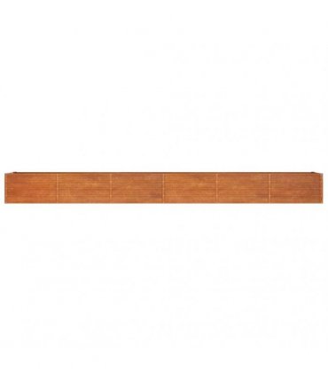 vidaXL Garden Raised Bed Rusty 480x80x45 cm Corten Steel — Size: 480 x 80 x 45 cm